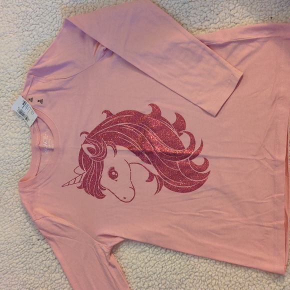 Pink unicorn long sleeve - medium - Picture 1 of 1